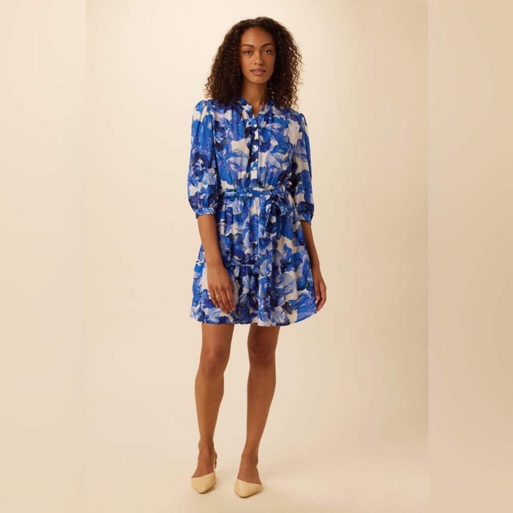 NWT Amour Vert Arya Viscose Crepe Dress in Cecily Floral